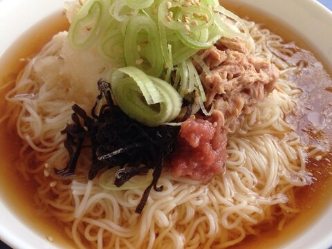 ツナおろしそうめん